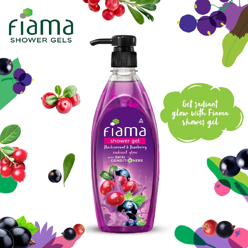 Fiama Shower Gel Blackcurrant & Bearberry Body Wash With Skin Conditioners For Radiant Glow - Image 2