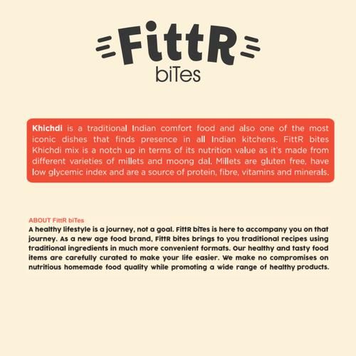 FittR Bites Millets Khichdi Mix - Ready To Cook - Image 5