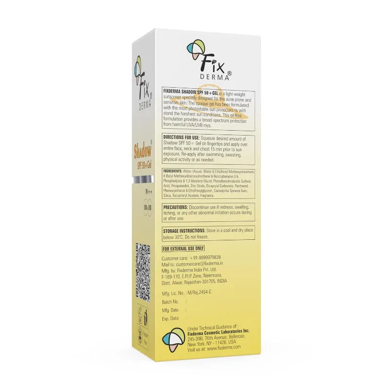 Fixderma Shadow Sunscreen SPF 50+ Gel PA+++ - Image 2