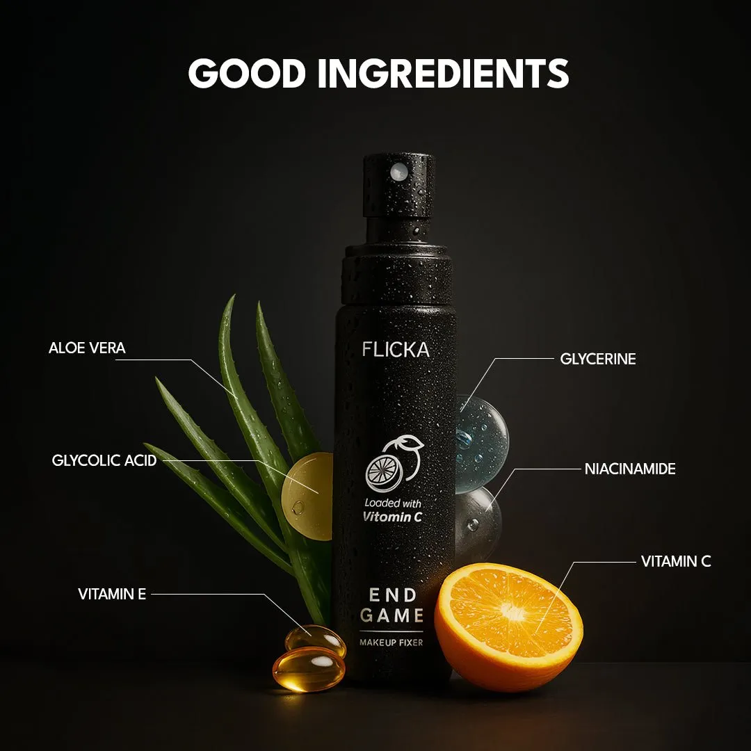 Flicka End Game Makeup Fixer - The Ultimate Vitamin C-Infused - Image 3