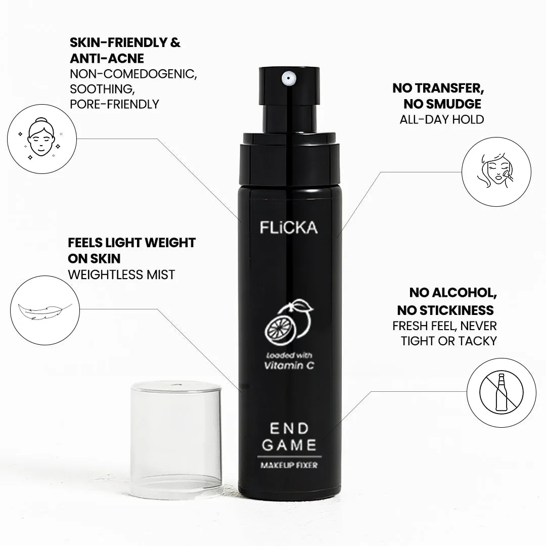 Flicka End Game Makeup Fixer - The Ultimate Vitamin C-Infused - Image 4