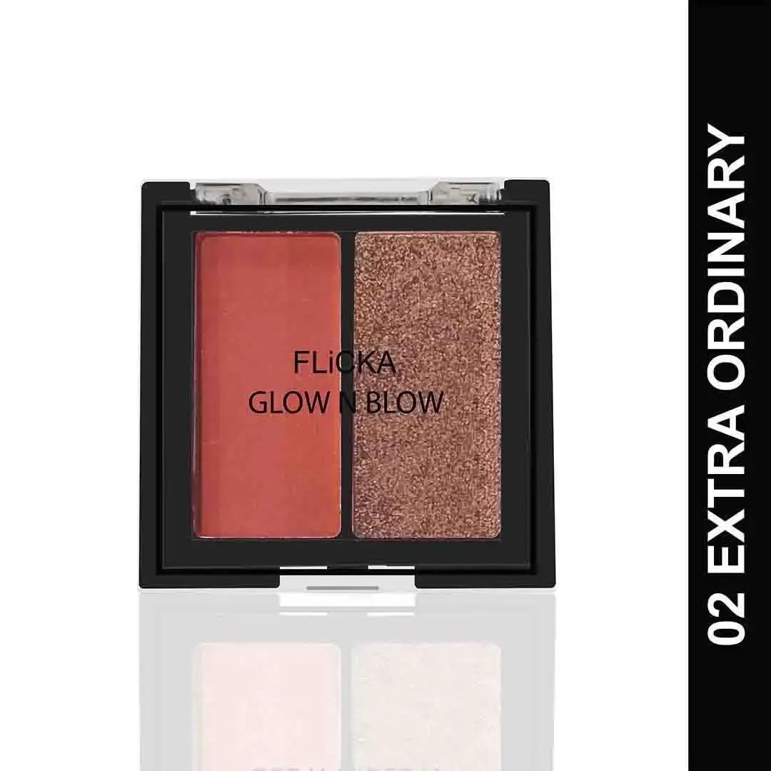 Flicka Glow N Blow - Blusher & Highlighter - Image 2