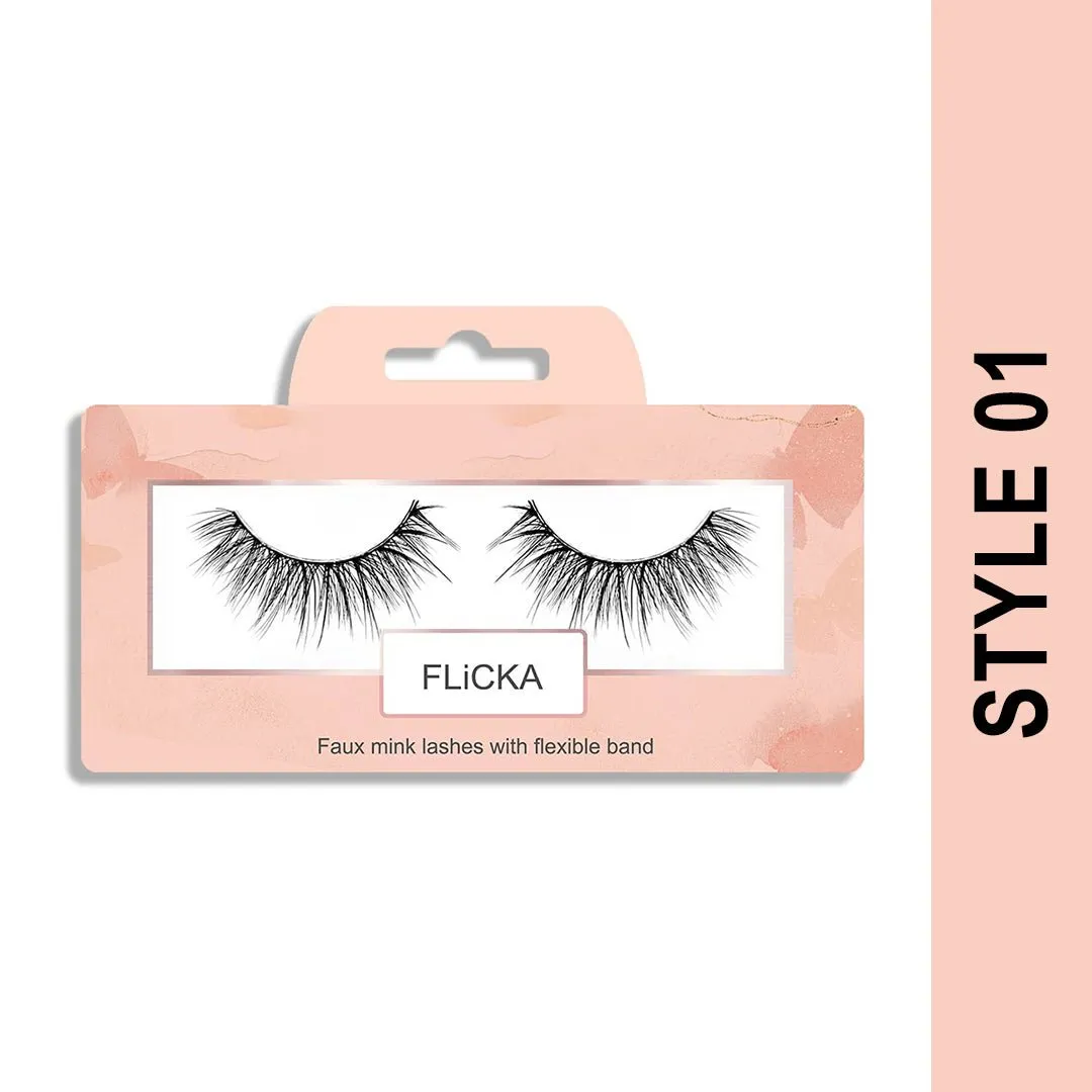 Flicka Mink Lash Style 1 Flicka Mink Lash Style 1-Pack Size-Style 1