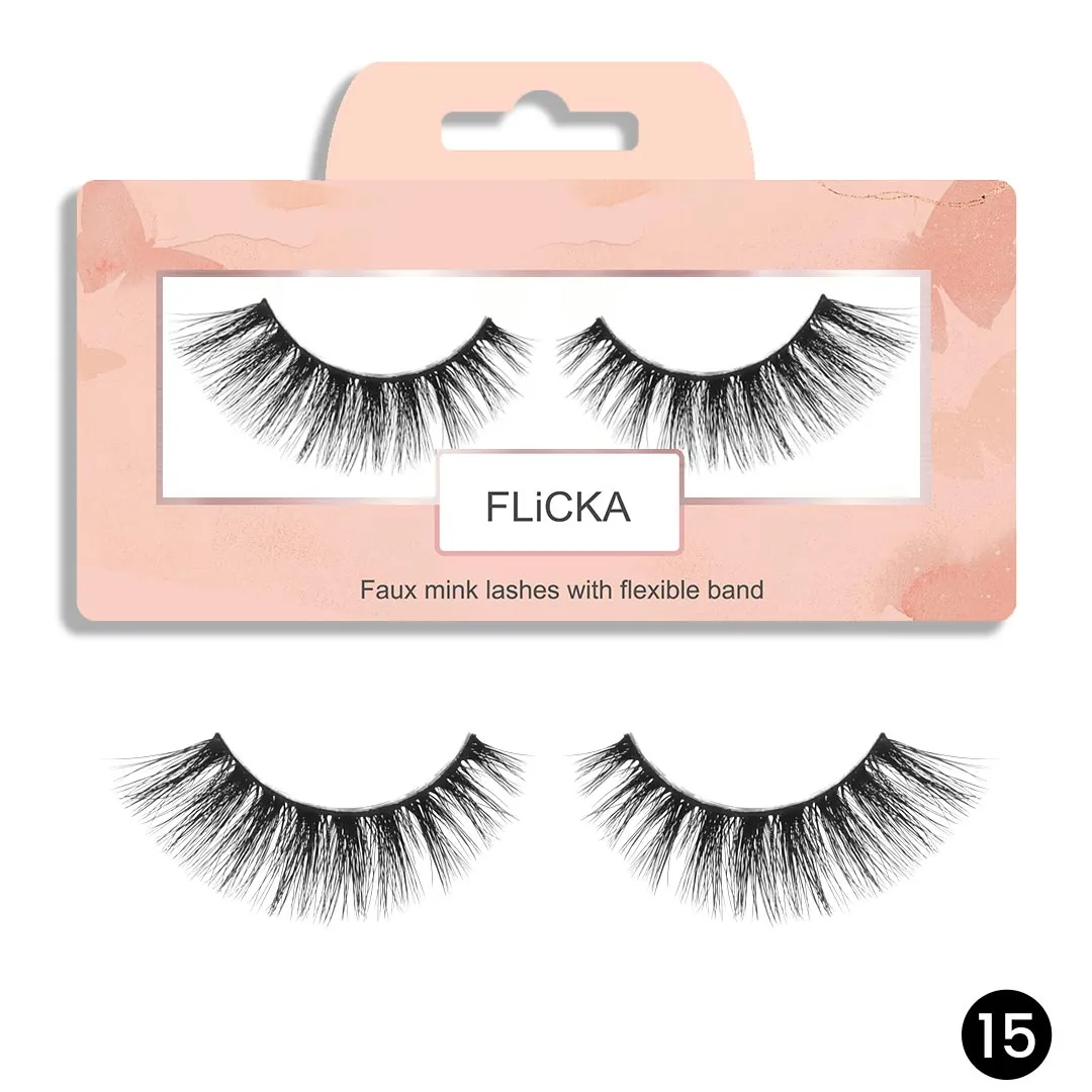 Flicka Mink Lash Style 15 Flicka Mink Lash Style 15-Pack Size-Style 15