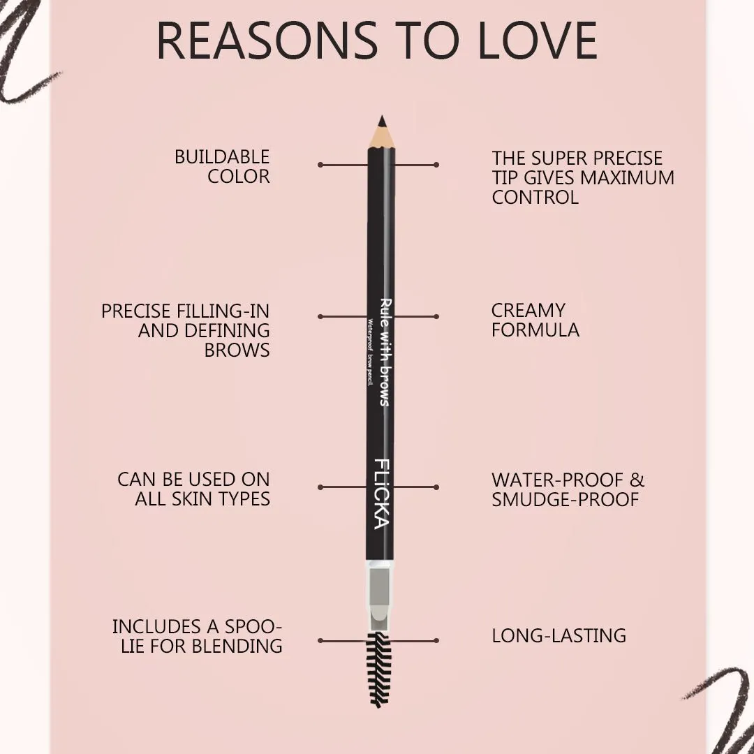 Flicka Rule With Brows Brow Pencil - Image 4