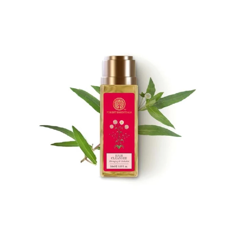 Forest Essentials Hair Cleanser Bhringraj & Shikakai Shampoo for Hair Fall & Dandruff - Image 2