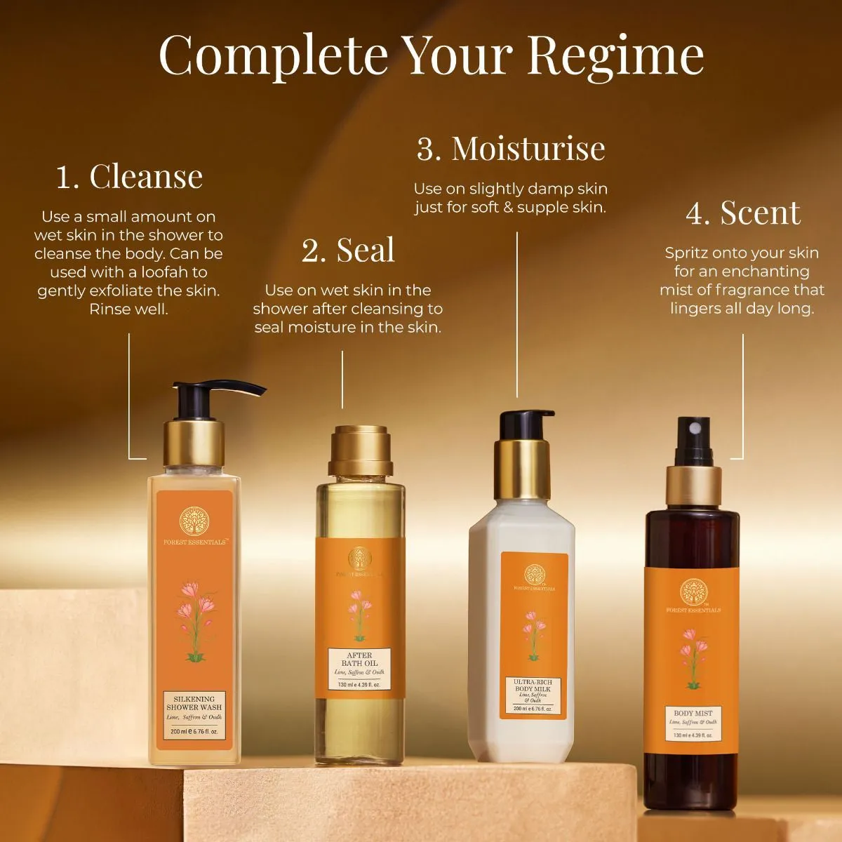 Forest Essentials After Bath Oil Lime Saffron & Oudh - Image 15