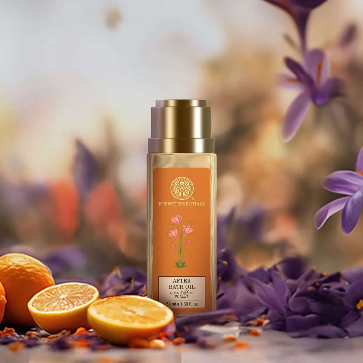 Forest Essentials After Bath Oil Lime Saffron & Oudh - Image 16