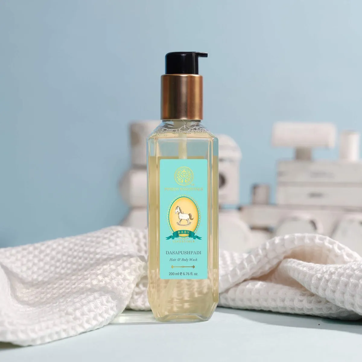 Forest Essentials Baby Hair & Body Wash Dasapushpadi - Image 5