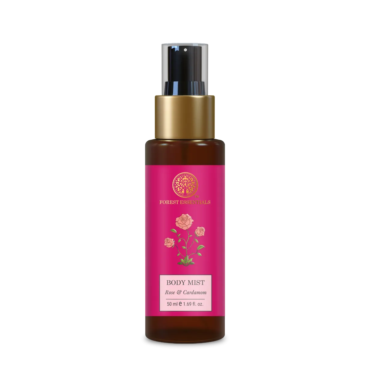 Forest Essentials Body Mist Rose & Cardamom | Hydrating Ayurvedic Body Spray | Natural Skin Toning & Refreshing Fragrance-1