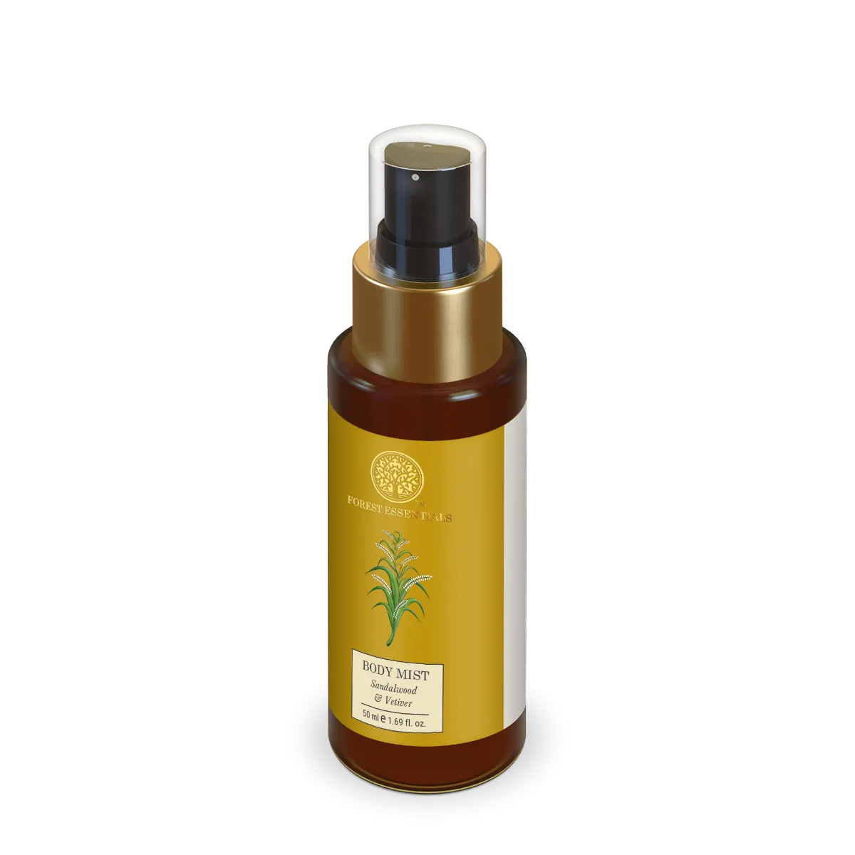 Forest Essentials Body Mist Sandalwood & Vetiver | Hydrating Body Spray | Ayurvedic Cooling Mist-2