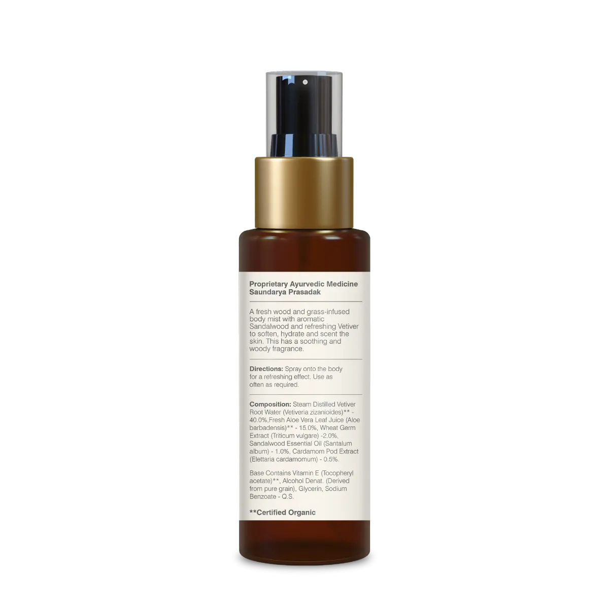 Forest Essentials Body Mist Sandalwood & Vetiver | Hydrating Body Spray | Ayurvedic Cooling Mist-3