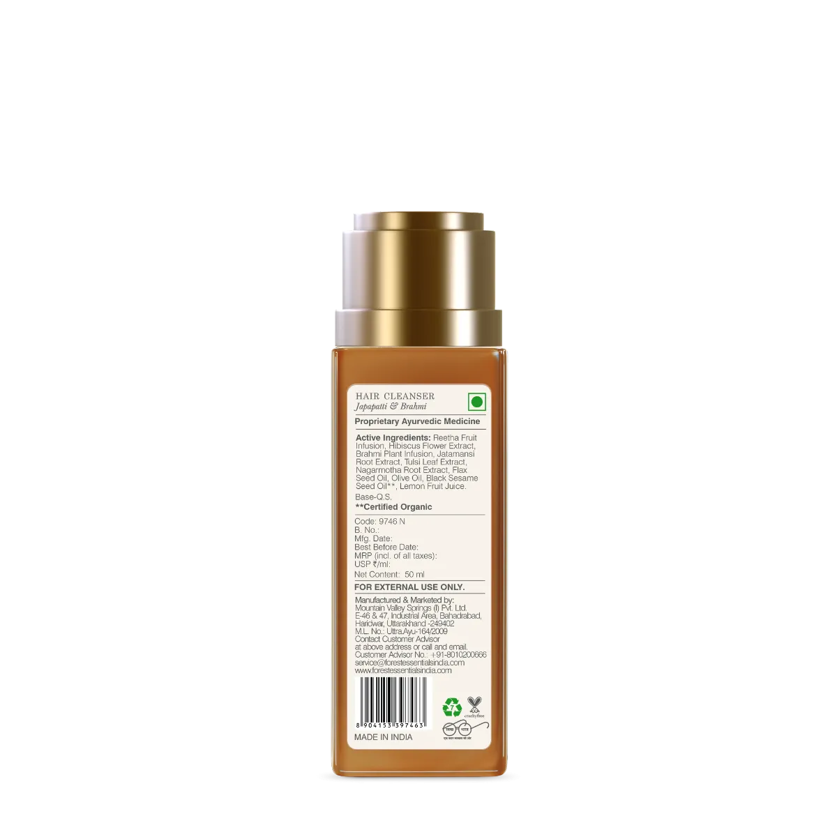 Forest Essentials Hair Cleanser Japapatti & Brahmi - Image 7