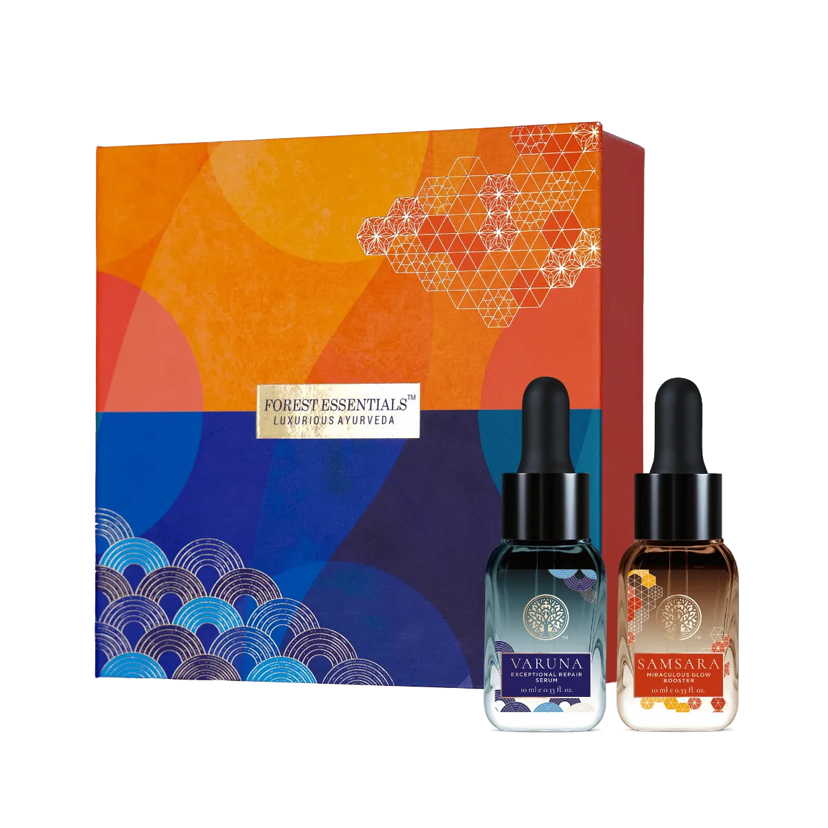 Forest Essentials High-Performance Day & Night Face Serums Duo - Image 1