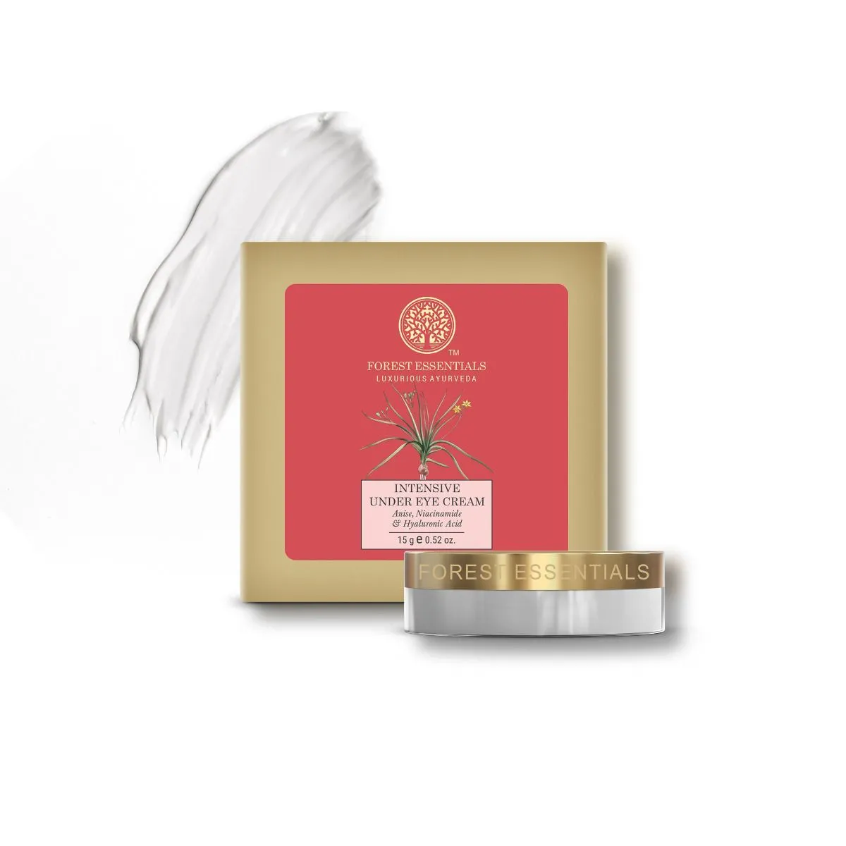 Forest Essentials Intensive Under Eye Cream Anise, Niacinamide & Hyaluronic Acid - Image 2