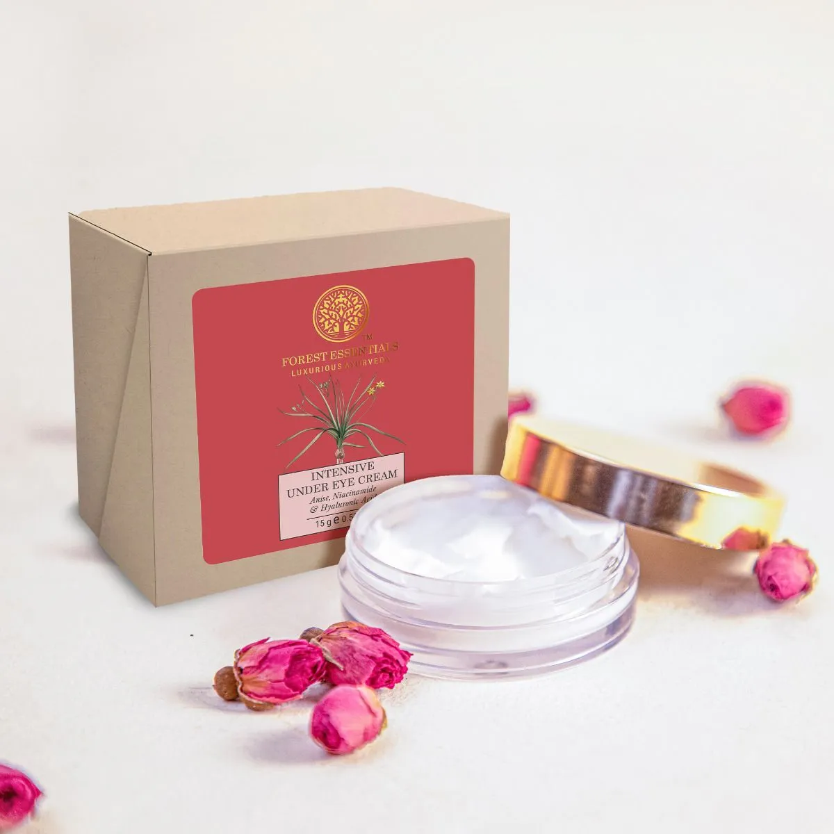 Forest Essentials Intensive Under Eye Cream Anise, Niacinamide & Hyaluronic Acid - Image 4