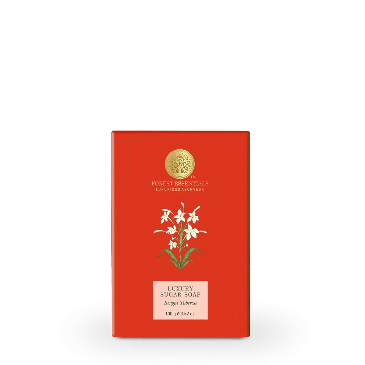 Forest Essentials Luxury Sugar Soap Bengal Tuberose Forest Essentials Luxury Sugar Soap Bengal Tuberose-Pack Size-100 g