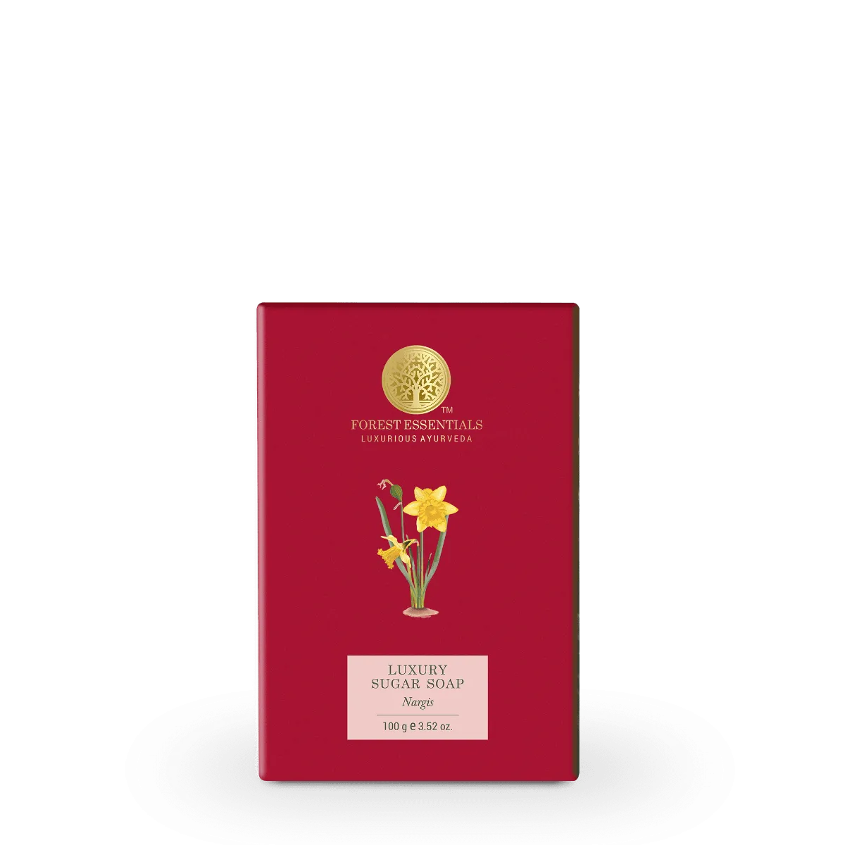 Forest Essentials Luxury Sugar Soap Nargis Forest Essentials Luxury Sugar Soap Nargis-Pack Size-100 g