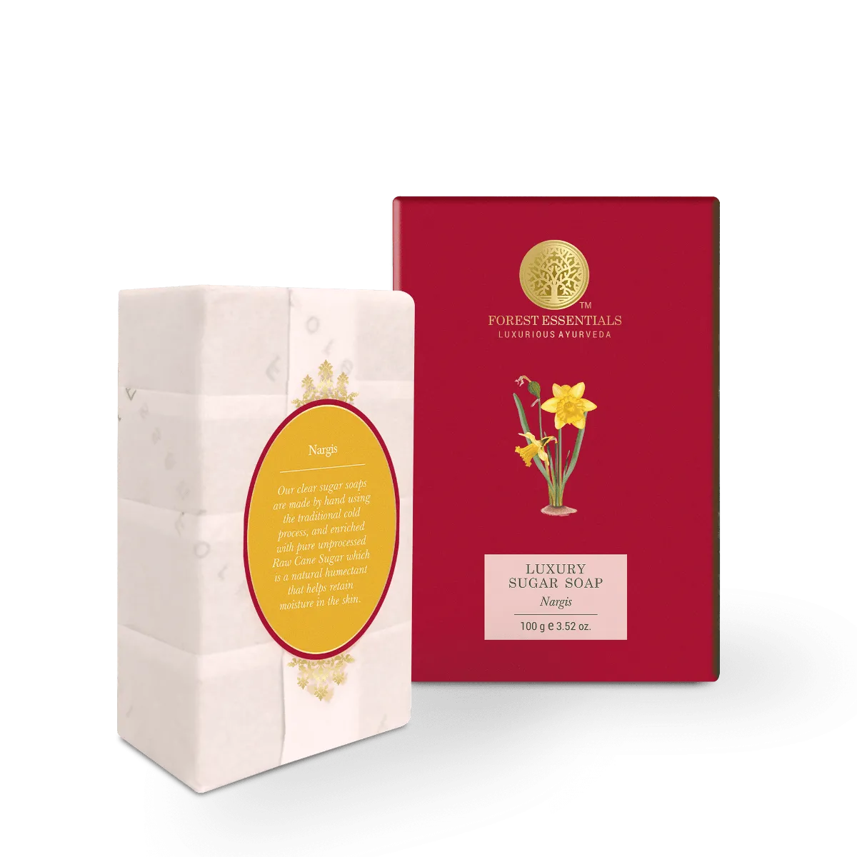 Forest Essentials Luxury Sugar Soap Nargis - Image 2