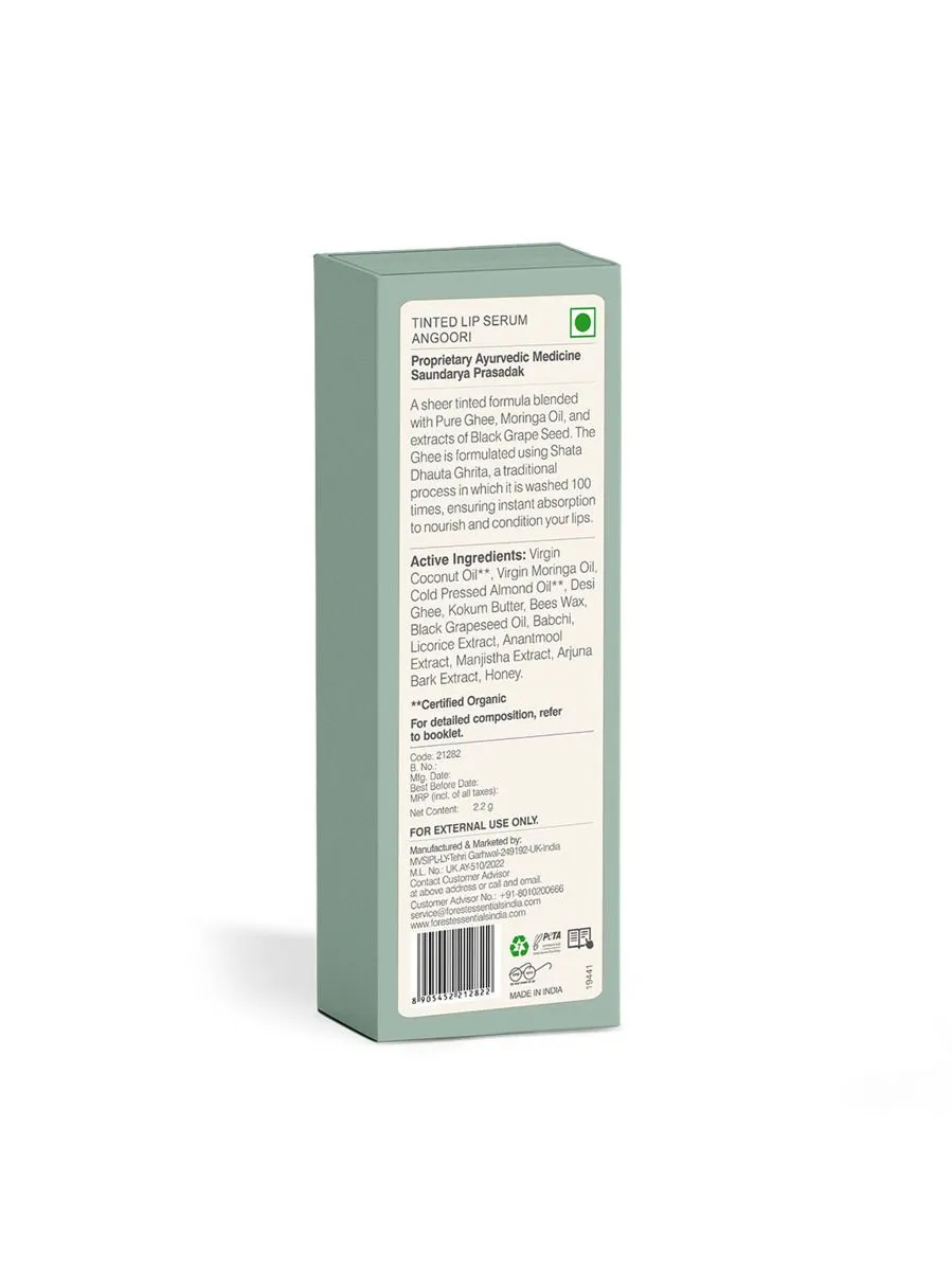 Forest Essentials Madhu Rasa Tinted Lip Serum Angoori - Image 5