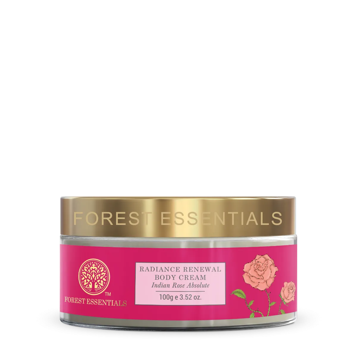 Forest Essentials Radiance Renewal Body Cream Indian Rose Absolute Forest Essentials Radiance Renewal Body Cream Indian Rose Absolute-Pack Size-100 g