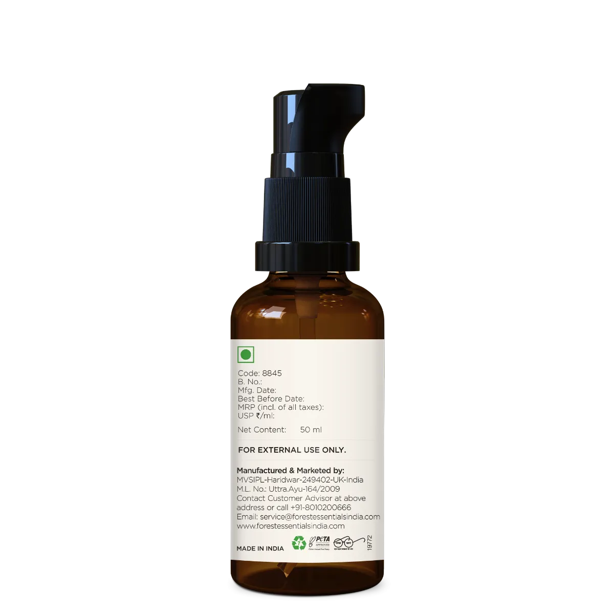 Forest Essentials Sheer Sun Fluid With SPF 50-PA++++ - Image 5