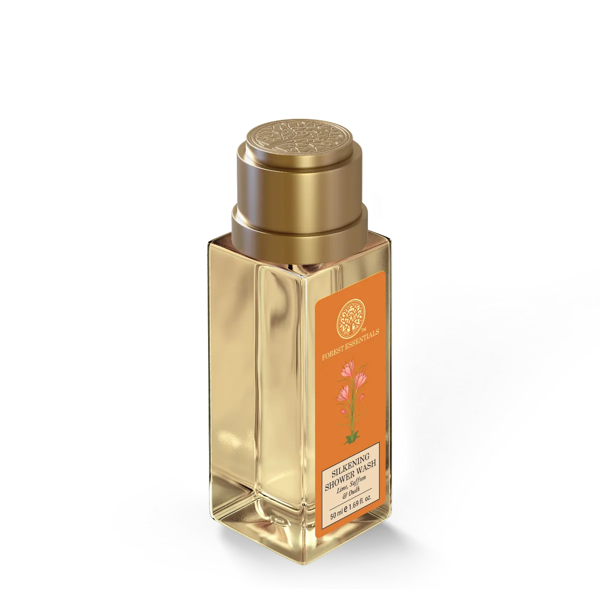 Forest Essentials Silkening Shower Wash Lime Saffron & Oudh - Image 6