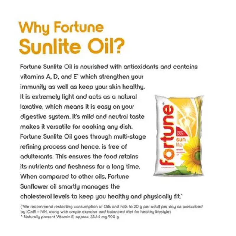 Fortune Sun Lite - Sunflower Refined Oil - Image 7