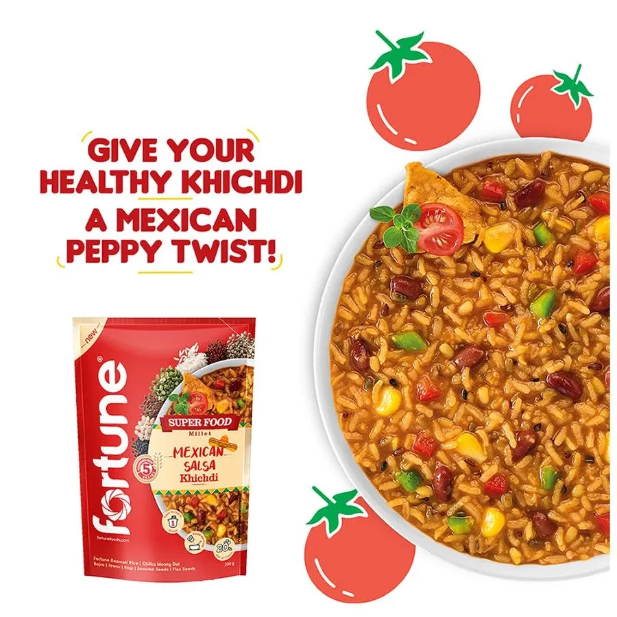Fortune Super Food Millet Mexican Salsa Khichdi - Ready To Cook, Rich In Protein - Image 9