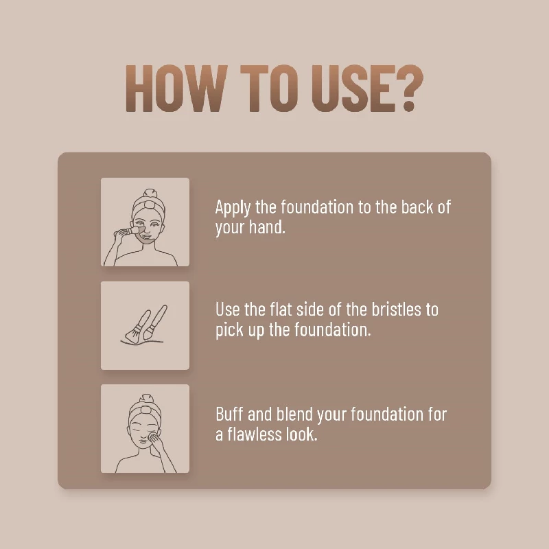 Swiss Beauty Foundation Blender Brush for Makeup - Image 5