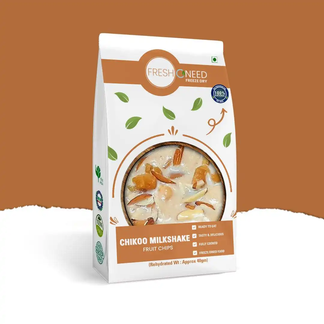 Freshoneed Chikoo Milk Shake Cubes Freshoneed Chikoo Milk Shake Cubes-Pack Size-40 g