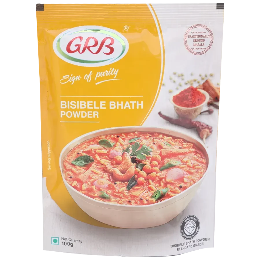 GRB Bisibele Bhath Powder GRB Bisibele Bhath Powder--100 g Pouch