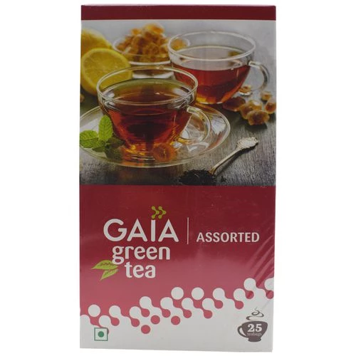 Gaia  Green Tea - Assorted Gaia  Green Tea - Assorted--50 g (25 Bags x 2 g each)