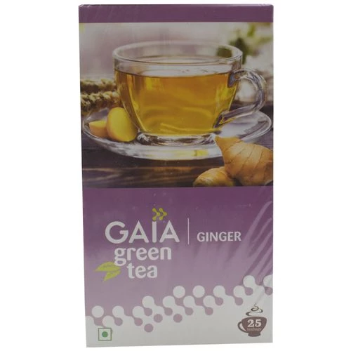 Gaia  Green Tea - Ginger Gaia  Green Tea - Ginger--50 g (25 Bags x 2 g each)