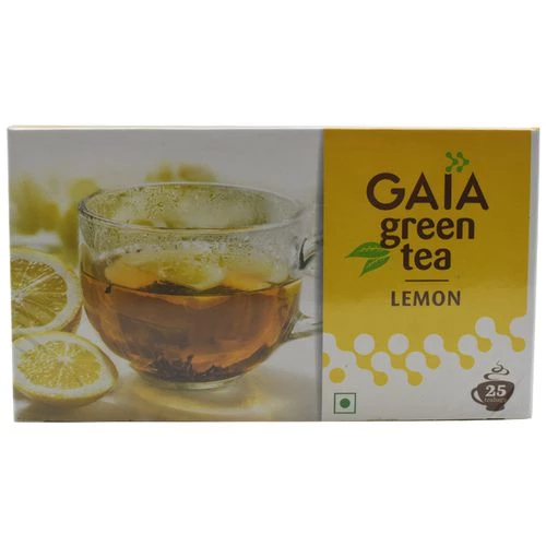 Gaia  Green Tea - Lemon Gaia  Green Tea - Lemon--50 g (25 Bags x 2 g each)