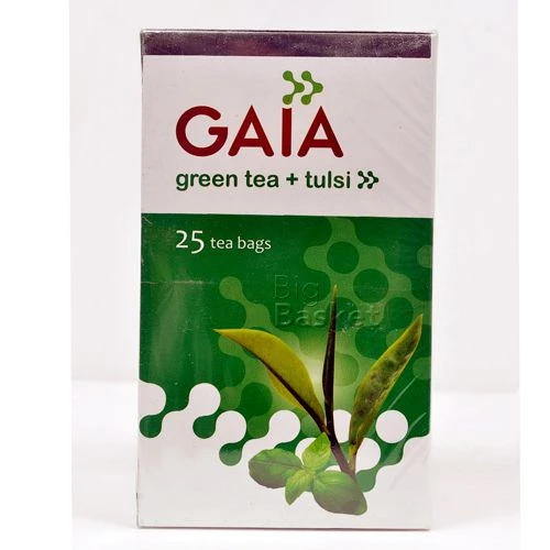 Gaia  Green Tea - Tulsi Gaia  Green Tea - Tulsi--50 g (25 Bags x 2 g each)