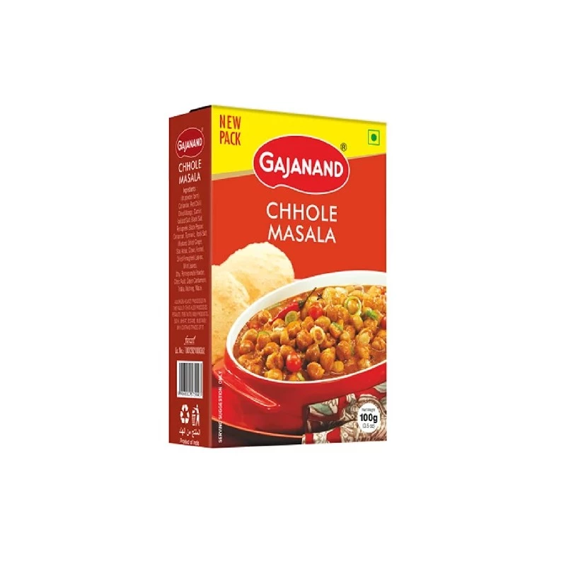 Gajanand Chhole Masala Gajanand Chhole Masala-Pack Size-100 g