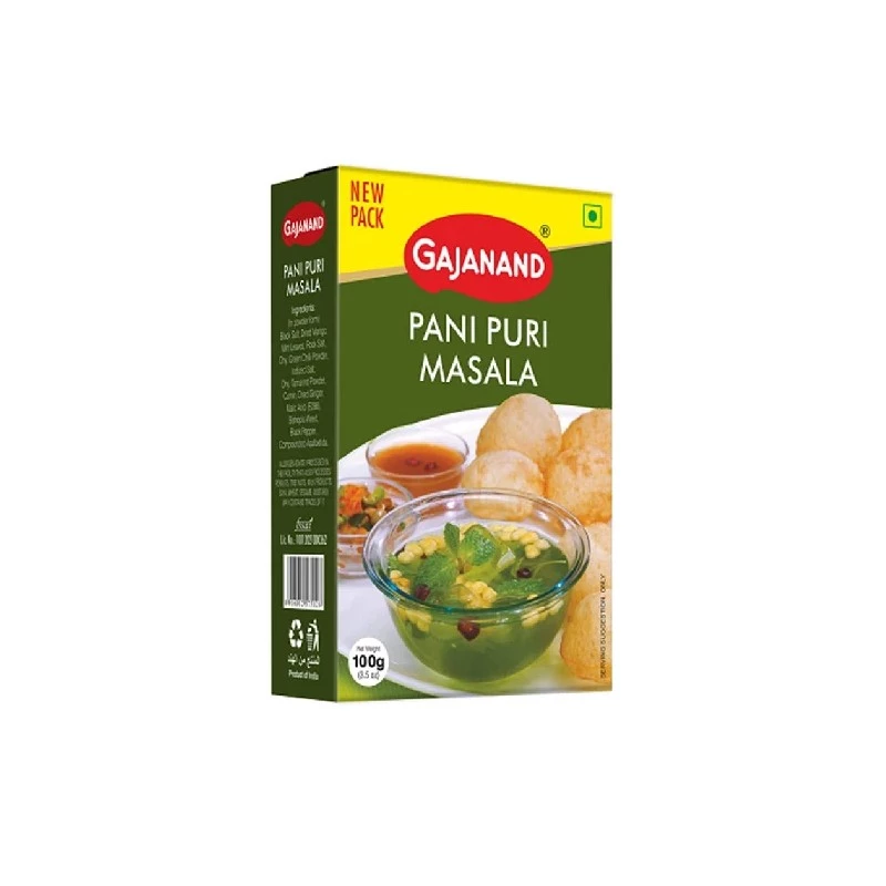 Gajanand Pani Puri Masala Gajanand Pani Puri Masala-Pack Size-100 g
