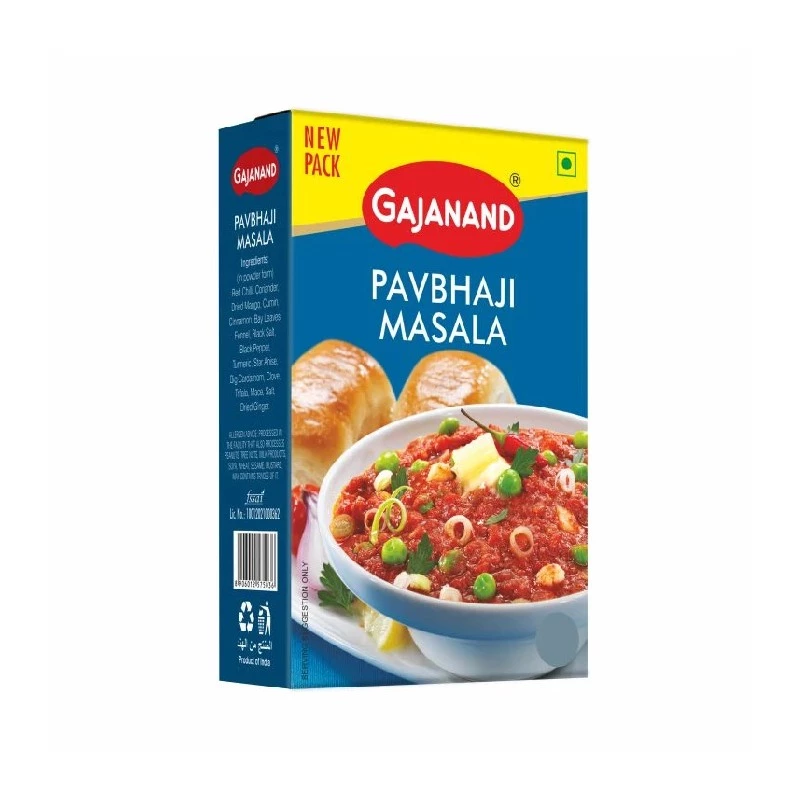 Gajanand Pav Bhaji Masala Gajanand Pav Bhaji Masala-Pack Size-100 g