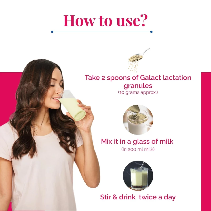 Galact Granules Lactation Supplement with Shatavari to increase breast milk - Image 4