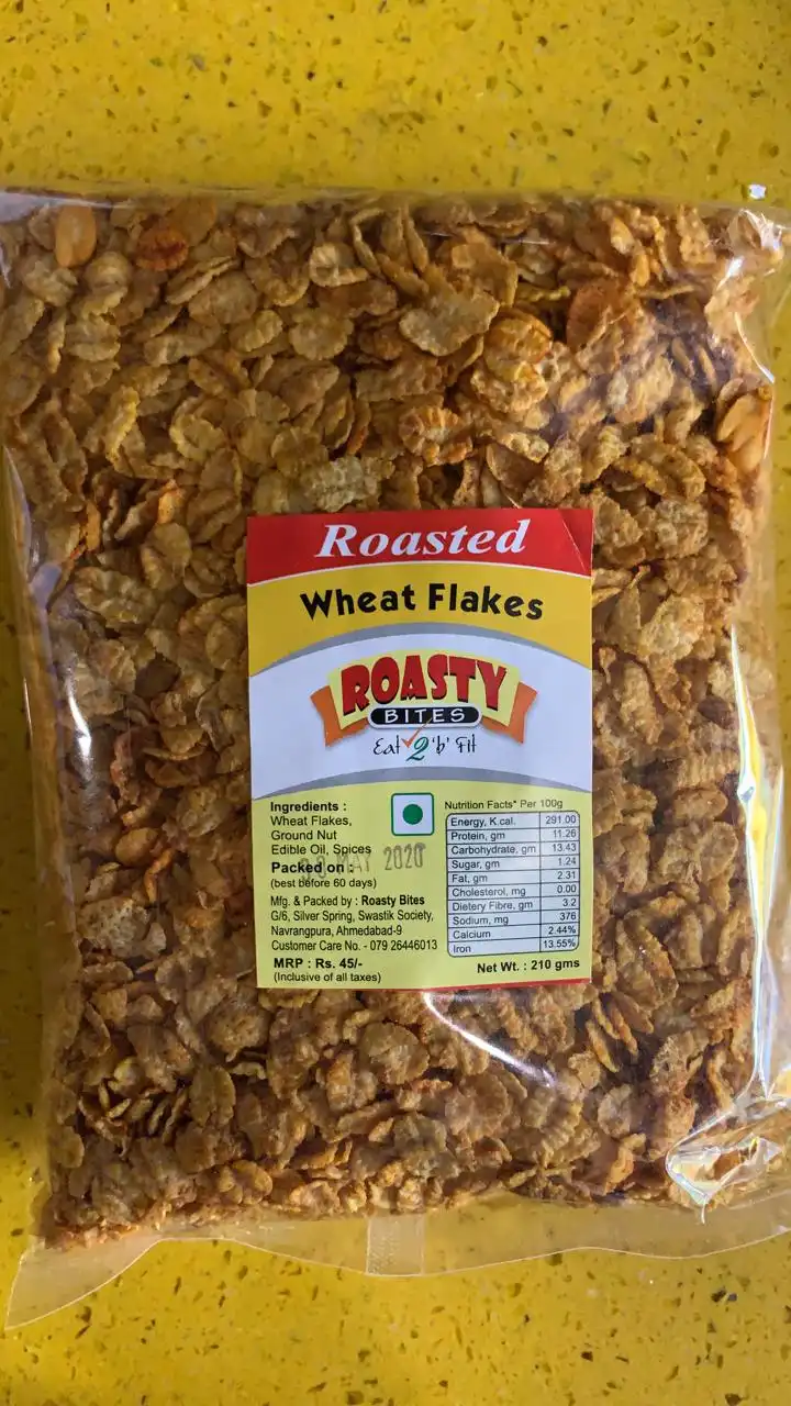 Ganesh Gruh Udyog Roasted Wheat Flakes Ganesh Gruh Udyog Roasted Wheat Flakes-Pack Size-200 g