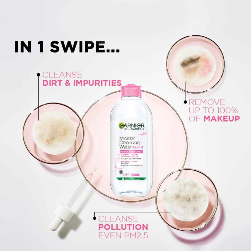 Garnier Micellar Cleansing Water For Sensitive Skin - Image 2