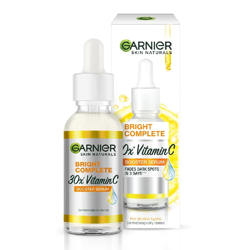 Garnier Skin Naturals, Bright Complete 30X Vitamin C Booster Face Serum Garnier Skin Naturals, Bright Complete 30X Vitamin C Booster Face Serum-Pack Size-50 ml