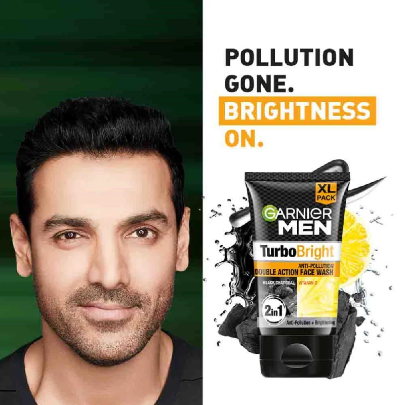 Garnier TurboBright Double Action Face Wash for Brightening & Anti-Pollution - Image 3