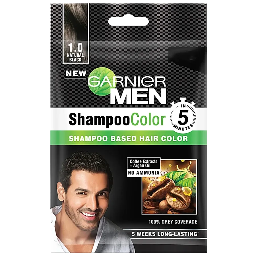Garnier Men Shampoo Colour Shade 1 Natural Black