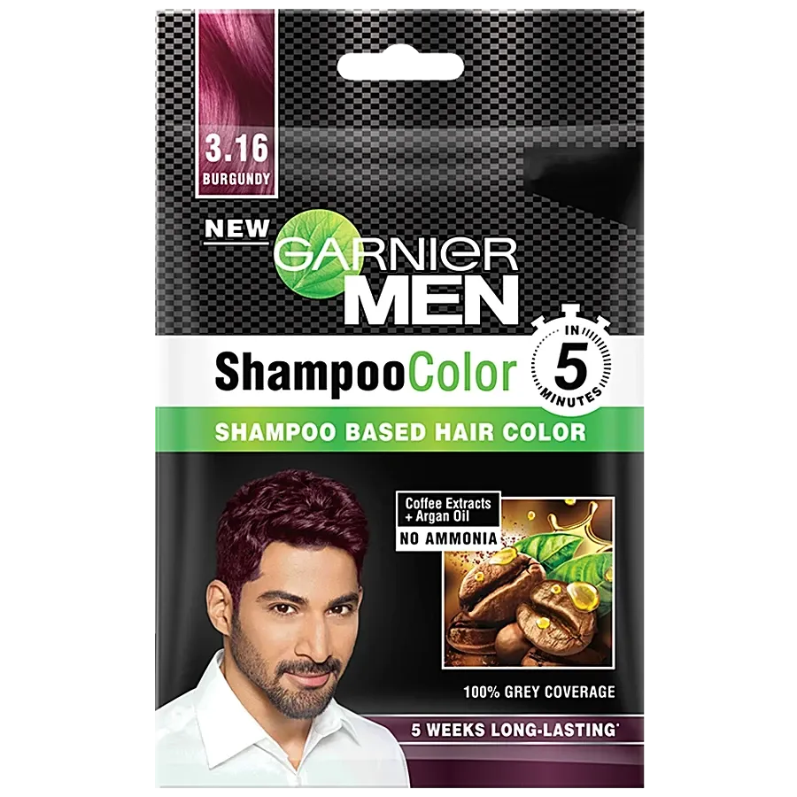 Garnier Men Shampoo Colour Shade 3.16 Burgundy