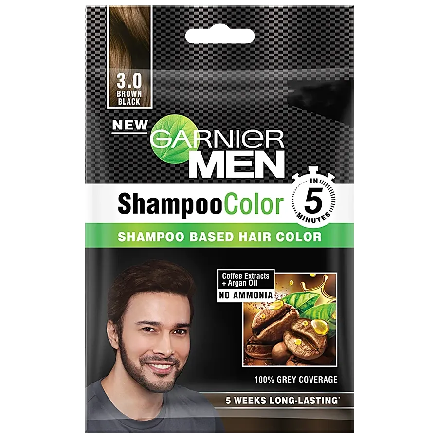 Garnier Men Shampoo Colour Shade 3 Brown Black
