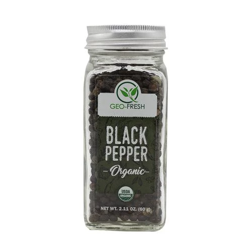 Geo Fresh Black Pepper - Organic Geo-Fresh Black Pepper - Organic--60 g Glass Bottle