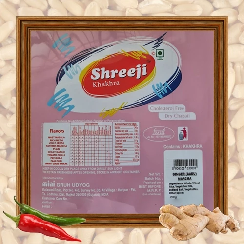 Ginger (Aadu) Marcha Khakhra Ginger (Aadu) Marcha Khakhra-Pack Size-400 g