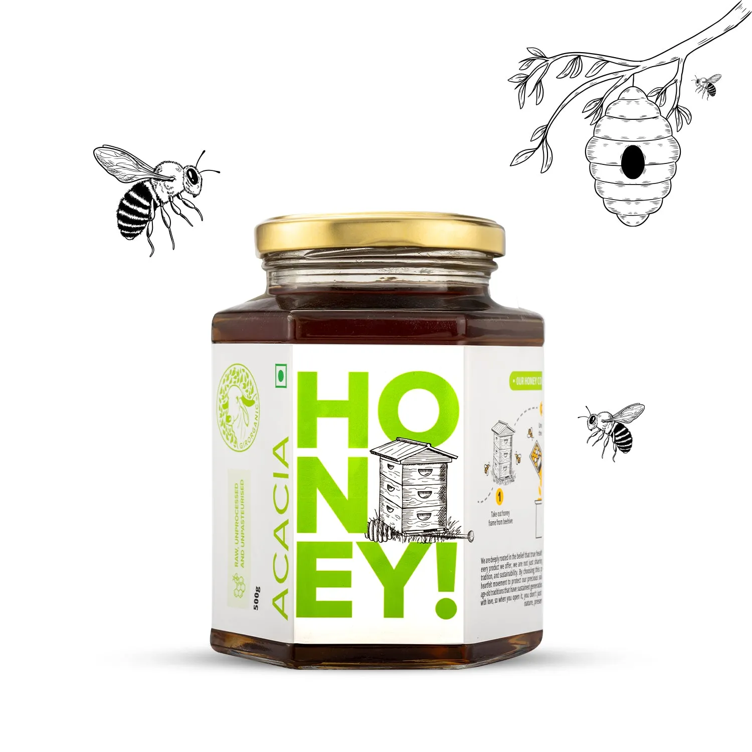 Gir Organic Acacia Honey - Image 5